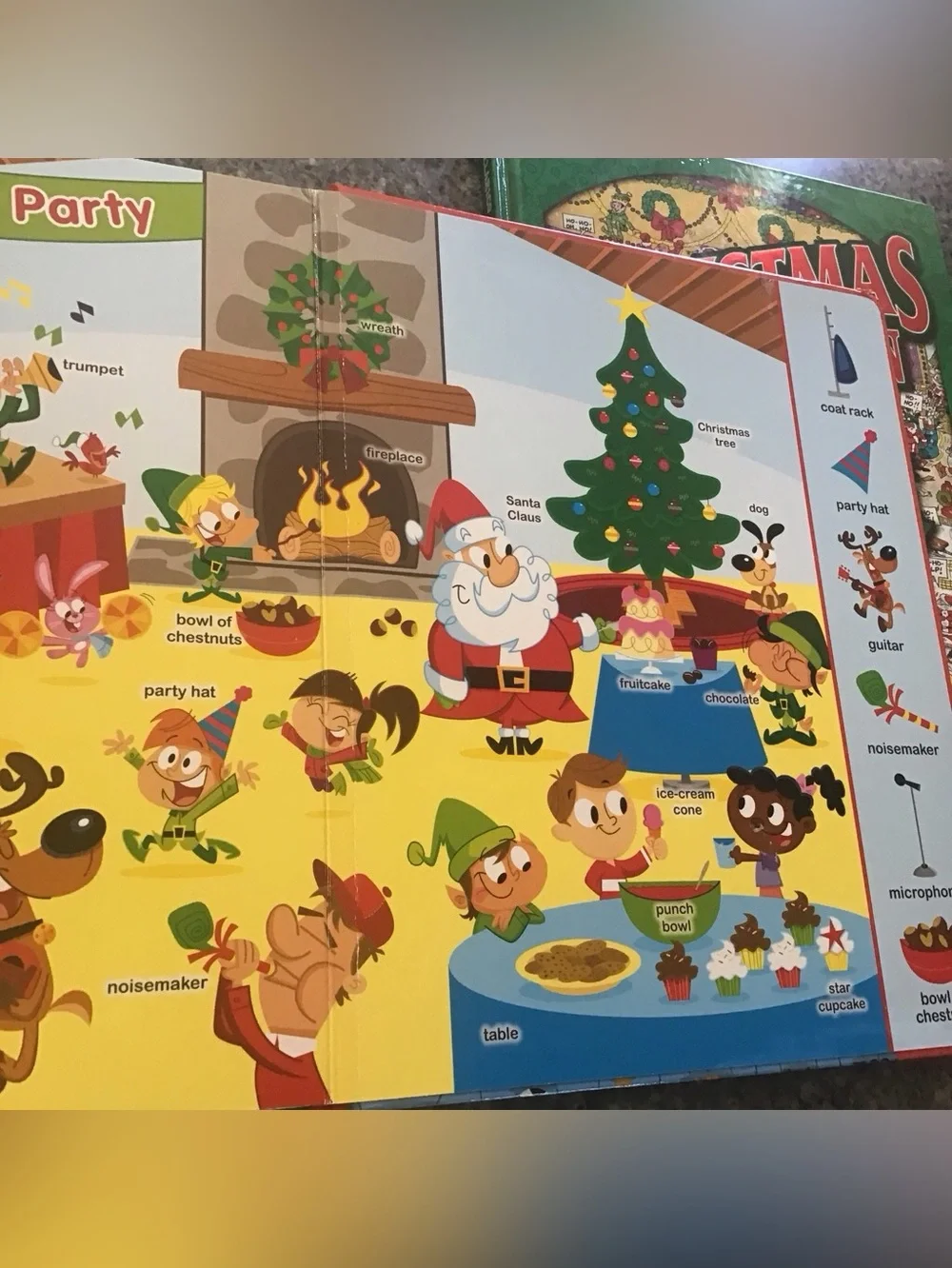 Search and Find Hidden Picture books Christmas Fun Highlights Hidden Pictures